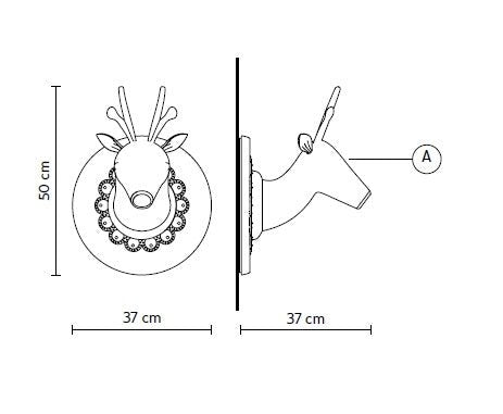 Karman - Marnìn AP645M wandlamp Mat Wit - KOOT
