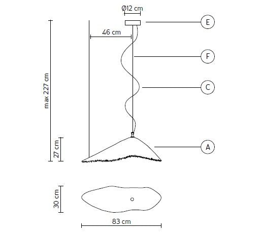 Karman - Moby dick SE646P Indoor hanglamp Wit - KOOT