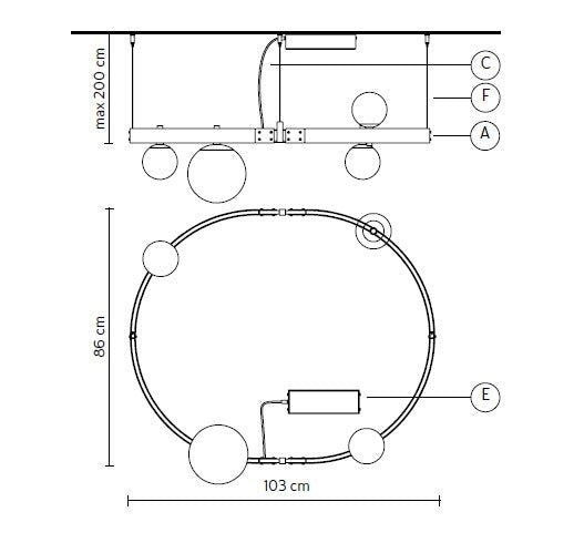 Karman - Stant hanglamp Mat Zwart - KOOT