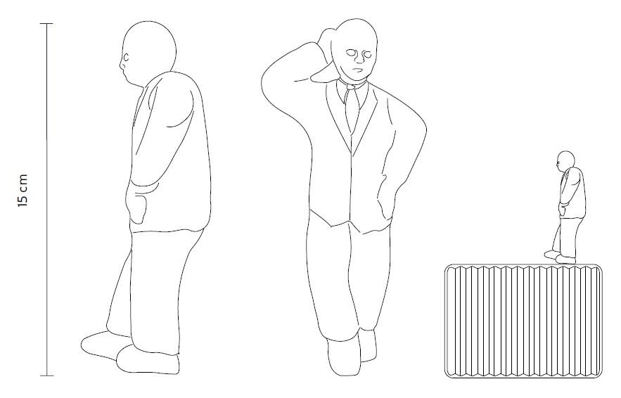 Karman - Umarell Met Kleine Man Wandlamp Mat Wit - KOOT