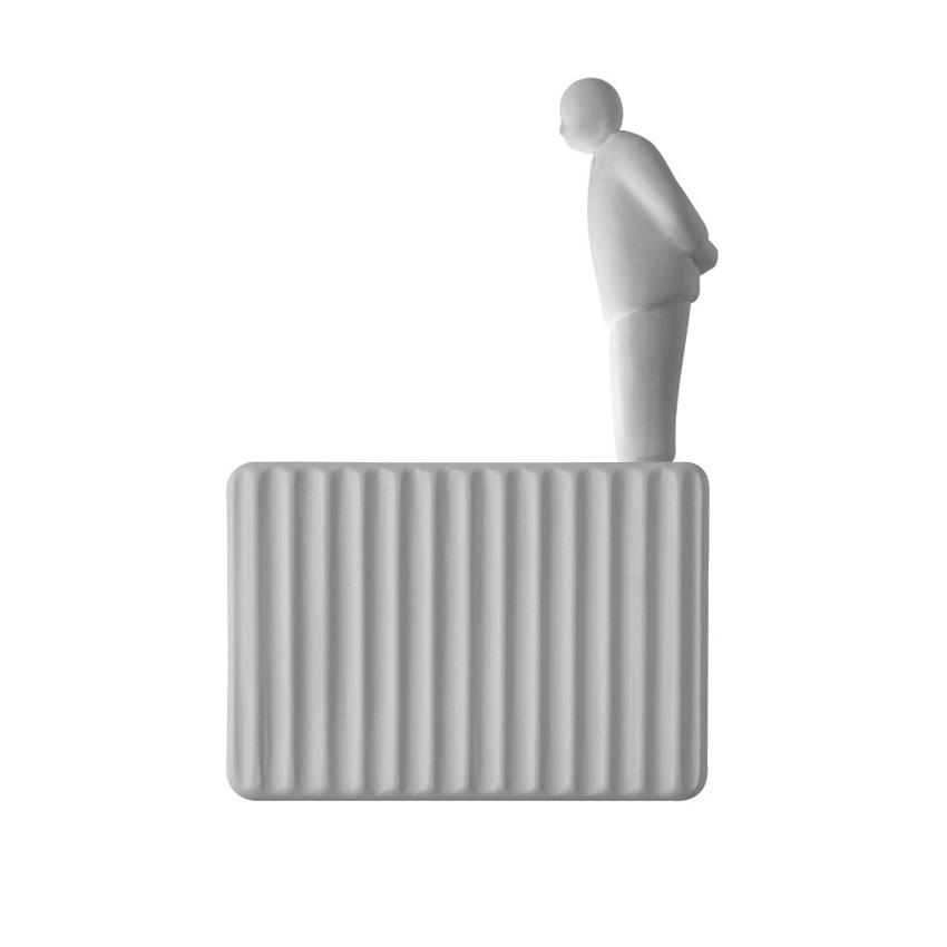 Karman - Umarell Met Kleine Man Wandlamp Mat Wit - KOOT