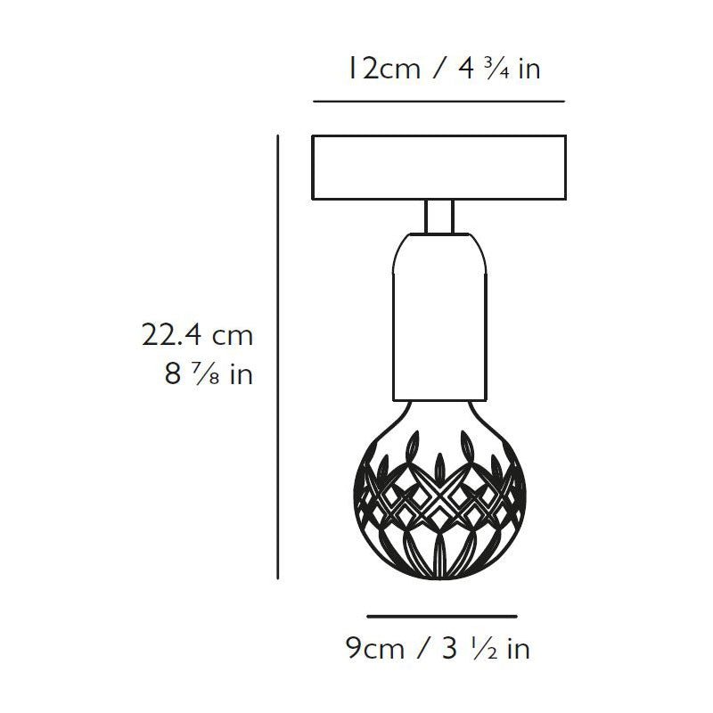Lee Broom - Crystal Bulb Plafondlamp messing - KOOT