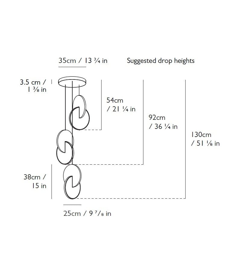 Lee Broom - Eclipse kroonluchter 3 piece Hanglamp - KOOT
