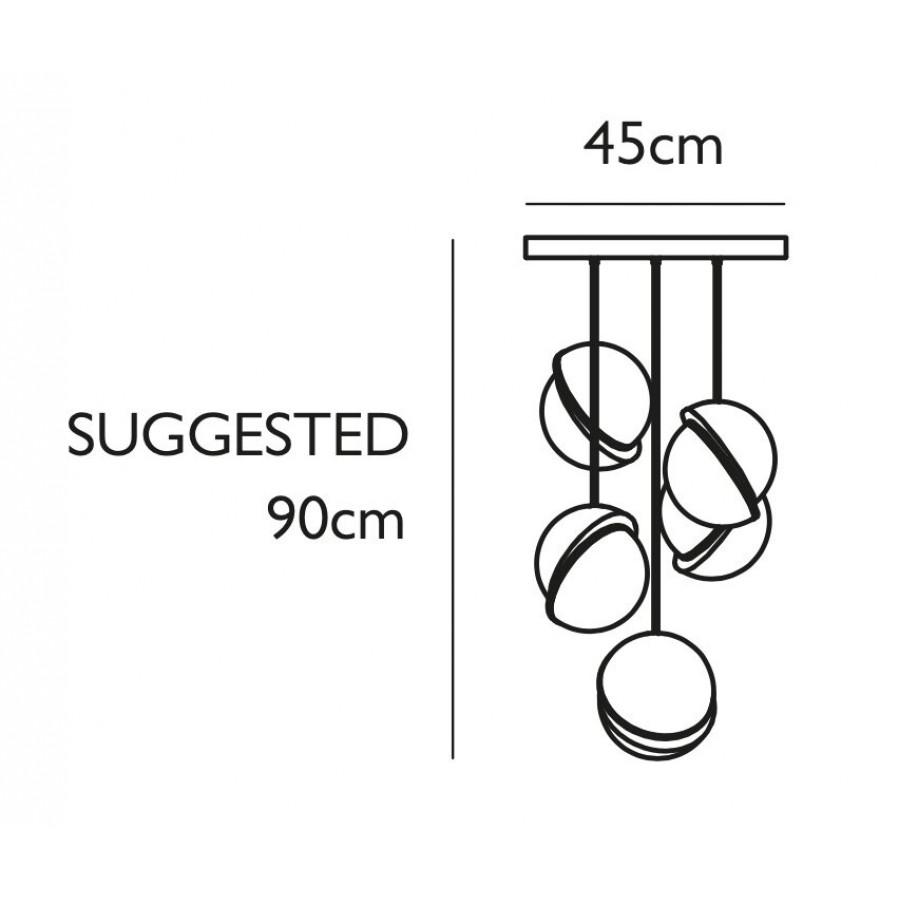 Lee Broom - Mini Crescent kroonluchter Hanglamp messing - KOOT