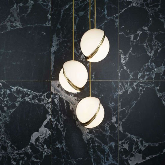 Lee Broom - Mini Crescent kroonluchter Hanglamp messing - KOOT