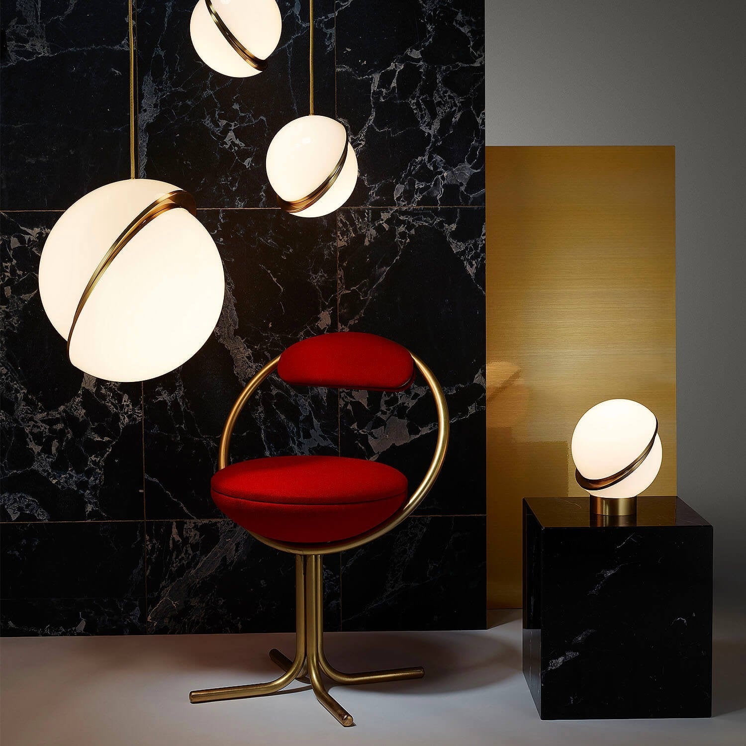 Lee Broom - Mini Crescent light Hanglamp messing - KOOT