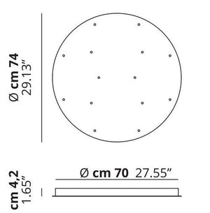 Lodes - Accessoires Rozet voor 14 pendellampen Mat wit - KOOT