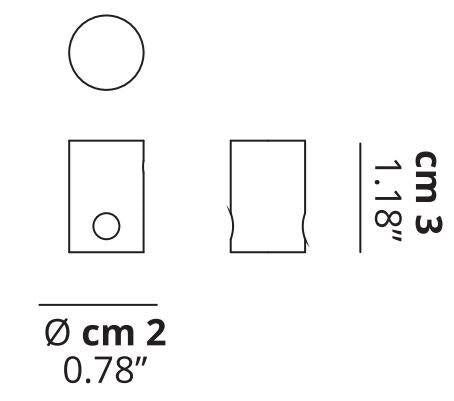 Lodes - Accessoires Rozet voor 1 lamp Mat wit - KOOT