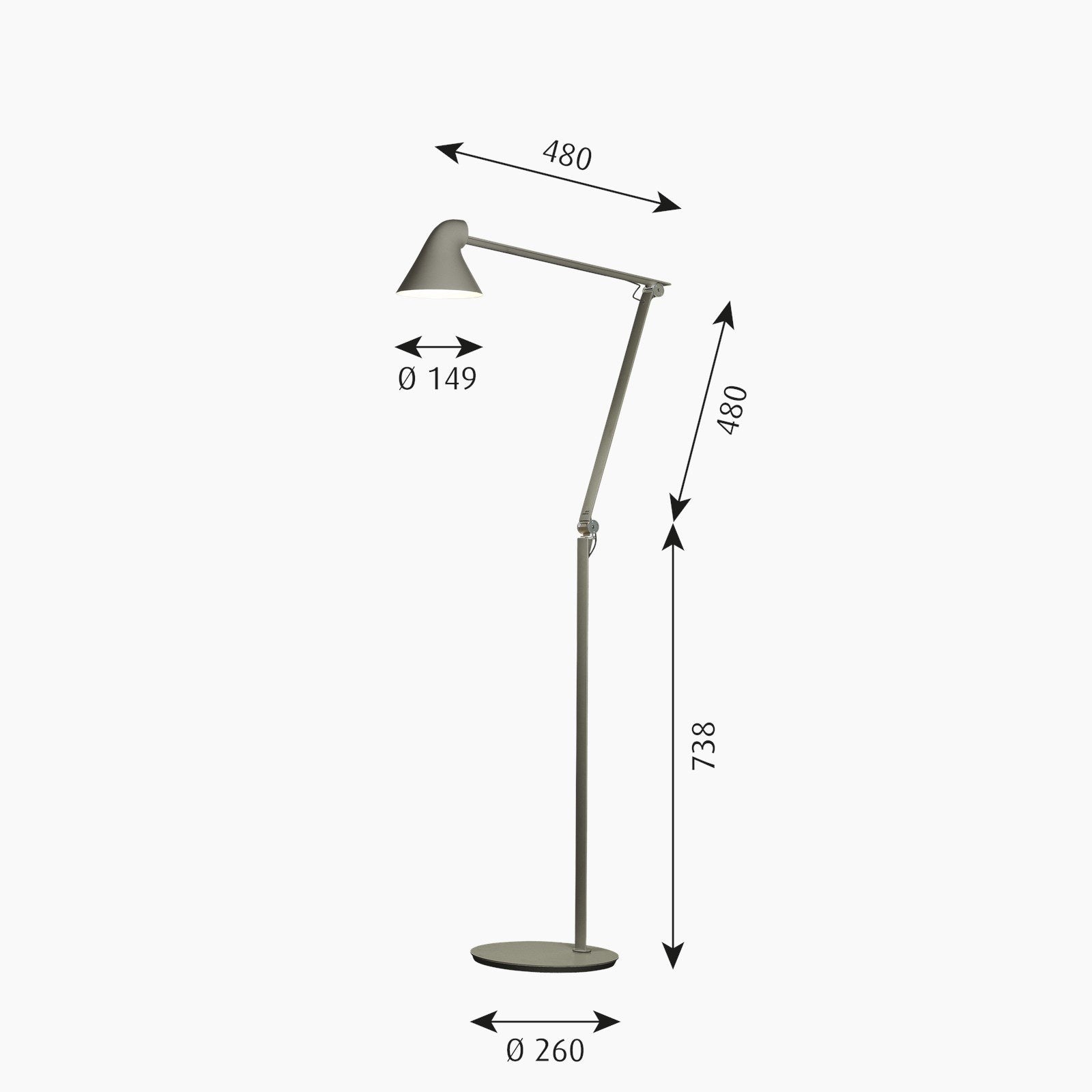 Louis Poulsen - NJP vloerlampen - KOOT