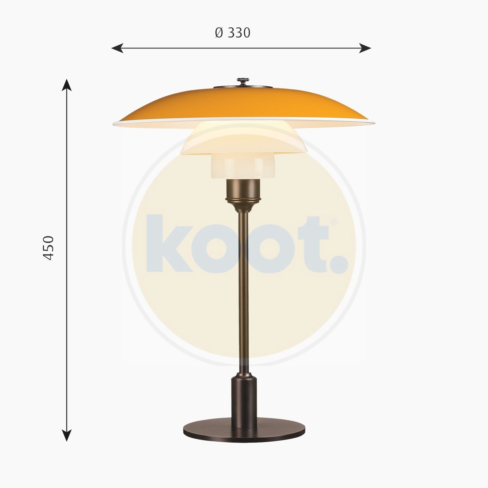 Louis Poulsen - PH 3½-2½ tafellamp - KOOT