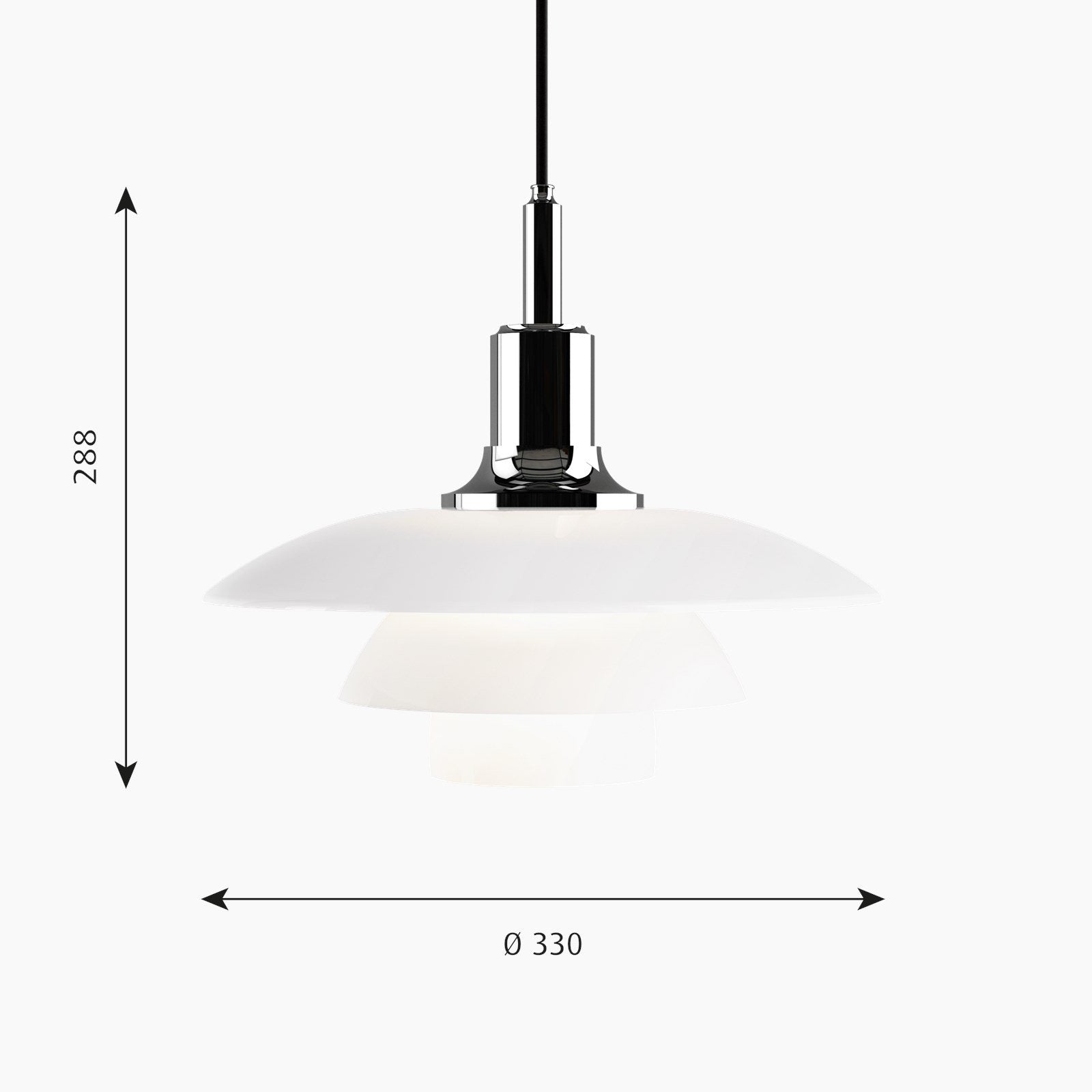 Louis Poulsen - PH 3½-3 Glas hanglamp - KOOT