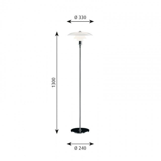 Louis Poulsen - PH 3 ½ - 2 ½ vloerlamp - KOOT