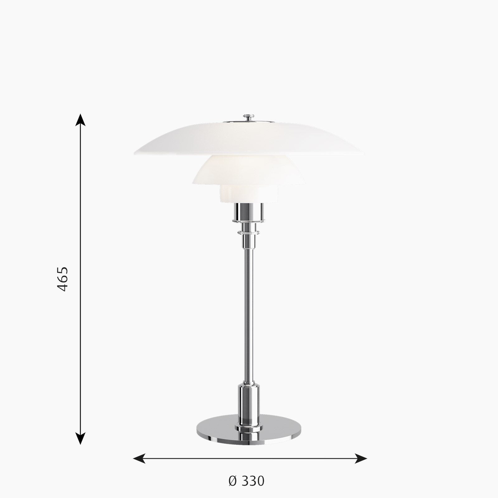 Louis Poulsen - PH 3/2 Glas Tafellamp - KOOT