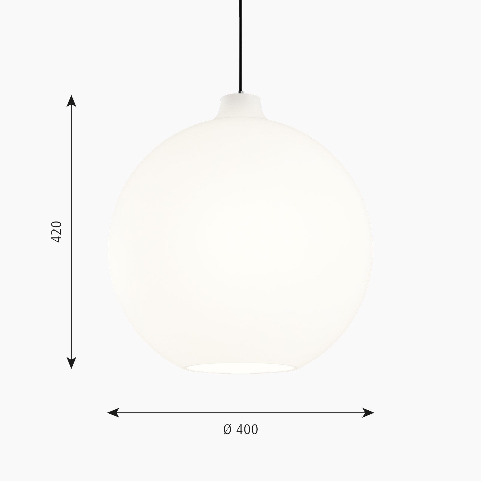 Louis Poulsen - Wohlert hanglamp Wit Opaalglas - KOOT