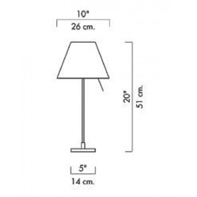Luceplan - Costanzina tafellamp Aluminium - KOOT