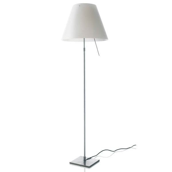 Luceplan - Grande Costanza dimbaar vloerlamp aluminium / wit - KOOT