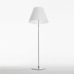 Luceplan - Grande Costanza dimbaar vloerlamp aluminium / wit - KOOT