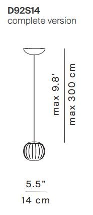 Luceplan - Lita dimbaar Ø 14 hanglamp - KOOT