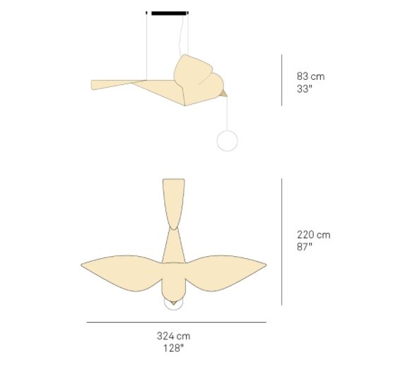 LZF - Big Bird Hanglamp wit - KOOT