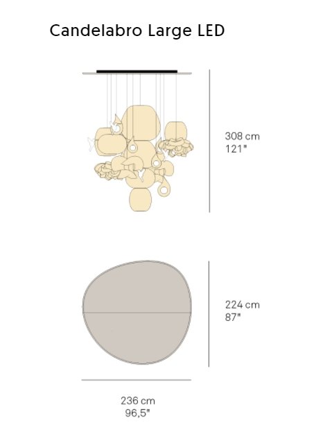 LZF - Candelabro Groot Hanglamp - KOOT