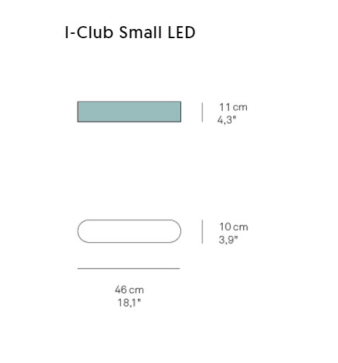 LZF - I-Club Klein Led Dimmable DALI Wandlamp - KOOT