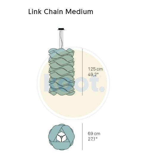 LZF - Link Chain Medium Hanglamp - KOOT