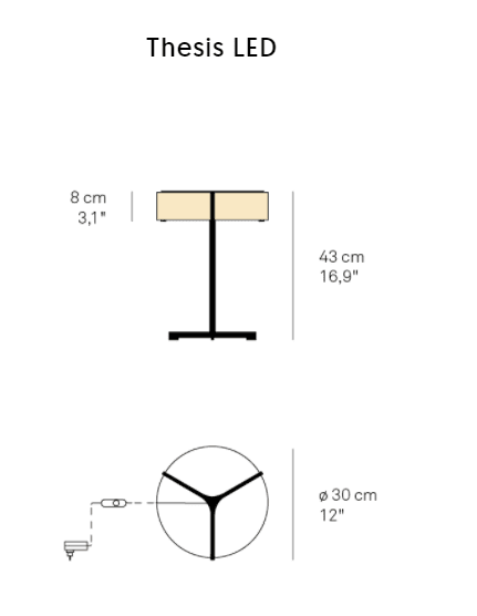 LZF - Thesis Tafellamp ivoor - KOOT