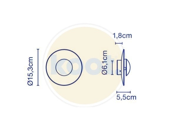 Marset - Ginger 15 C IP65 LED Wandlamp - KOOT
