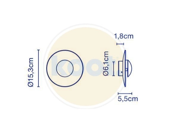 Marset - Ginger 15 C IP65 LED Wandlamp - KOOT