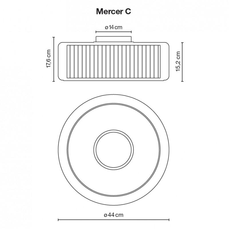 Marset - Mercer C plafondlamp - KOOT
