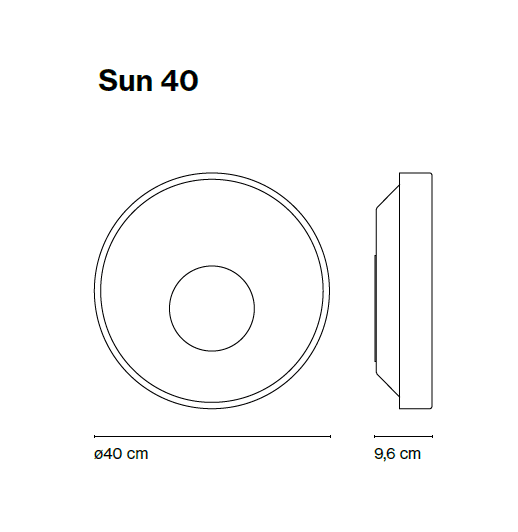 Marset - Sun 40 Plafondlamp/Wandlamp - KOOT