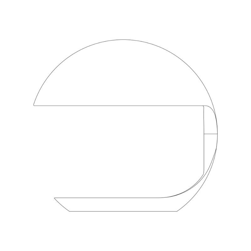 Martinelli Luce - Cobra Tafellamp glanzend - KOOT