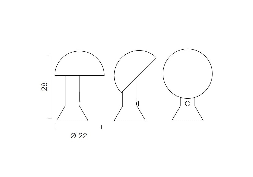 Martinelli Luce - Elmetto tafellamp - KOOT