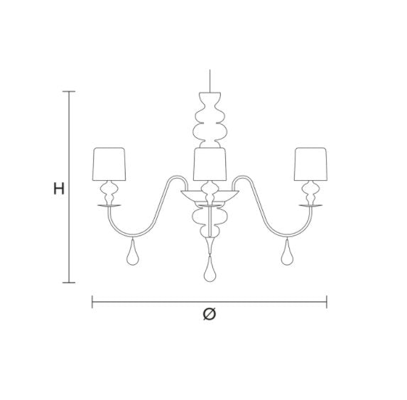 Masiero - Eva S10 Kroonluchter - KOOT
