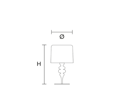 Masiero - Eva TL1 M Tafellamp - KOOT