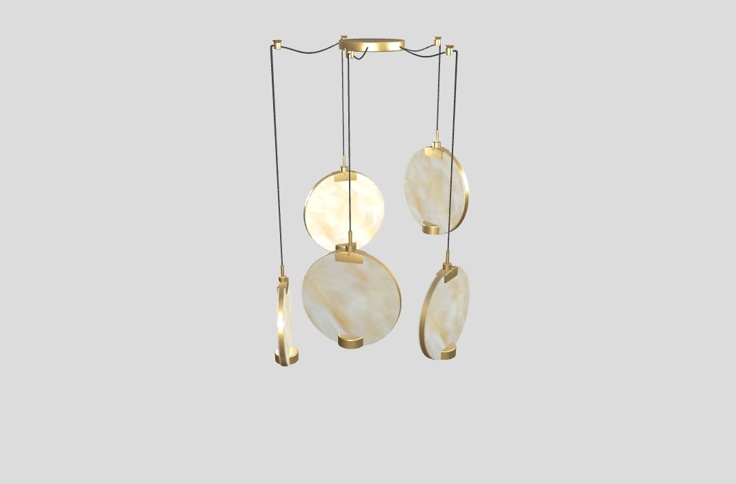 Masiero - Horo S5 Hanglamp messing - KOOT