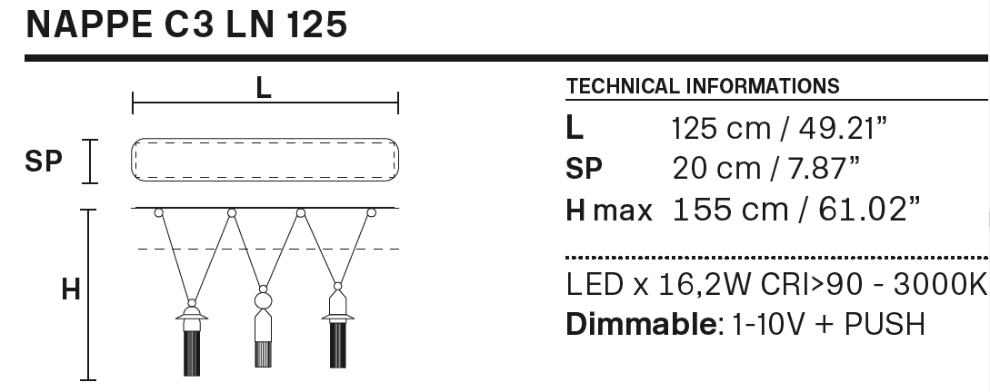 Masiero - Nappe C3 LN 125 Hanglamp - KOOT