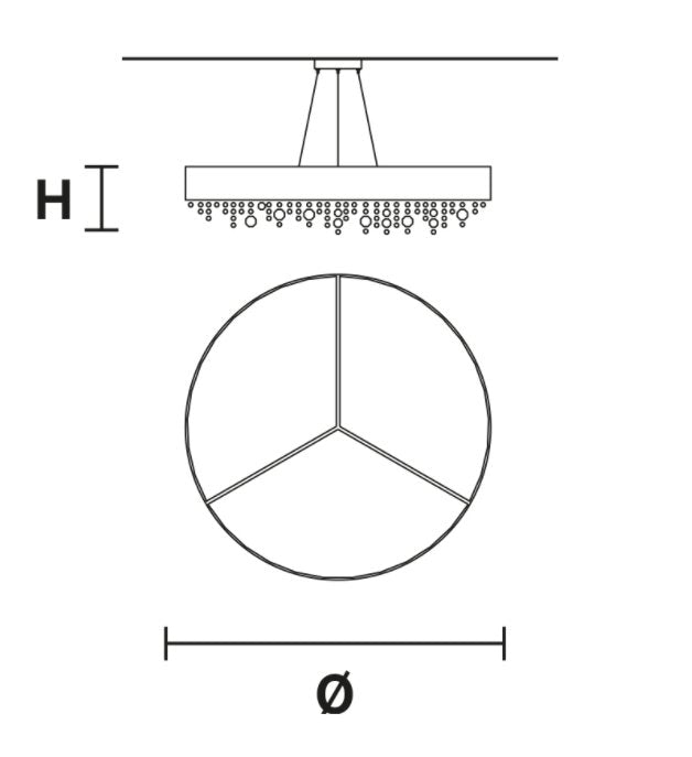 Masiero - Ola S6 90 Hanglamp - KOOT