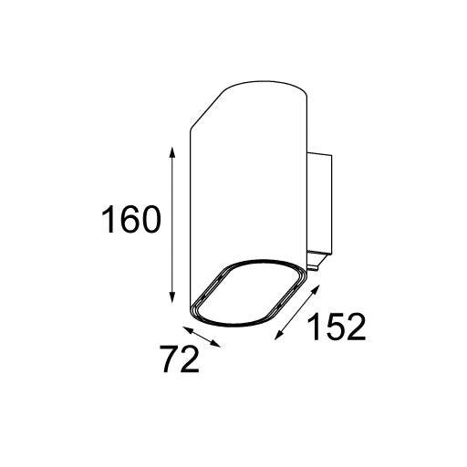 Modular - Duell LED 900lm Tre dim GI wandlamp - KOOT