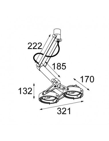 Modular - Nomad 2x for LED AR111 GI Plafondlampen - KOOT