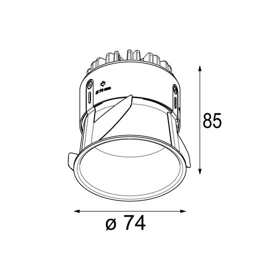 Modular - Thimble 74 IP LED GE Plafondlampen - KOOT