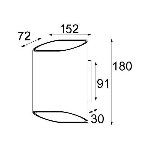 Modular - Trapz LED 900lm Tre dim GI wandlamp - KOOT