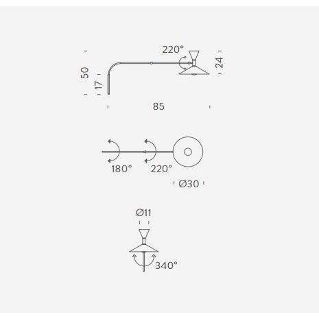 Nemo - Lampe De Marseille mini wandlamp - KOOT