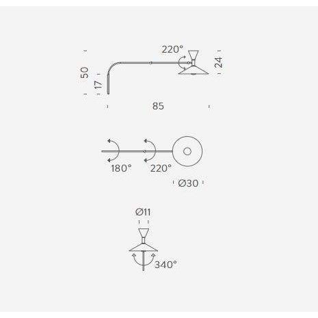 Nemo - Lampe De Marseille mini wandlamp - KOOT