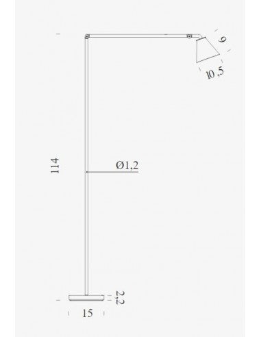 Nemo - Untitled reading vloerlamp - KOOT