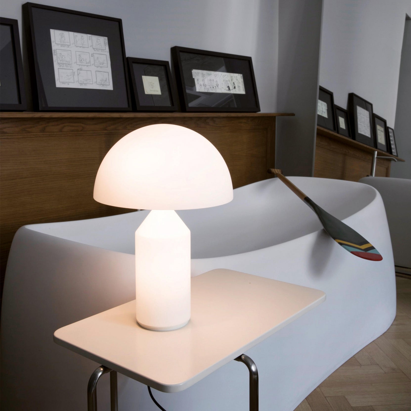 Oluce - Atollo Groot 233 Tafellamp - KOOT