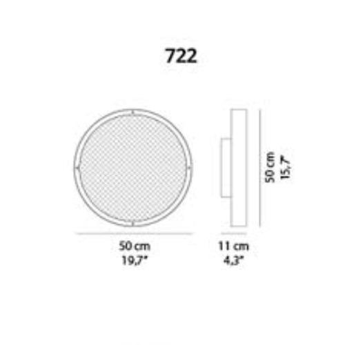 Oluce - Berlin wandlamp / plafondlamp messing - KOOT