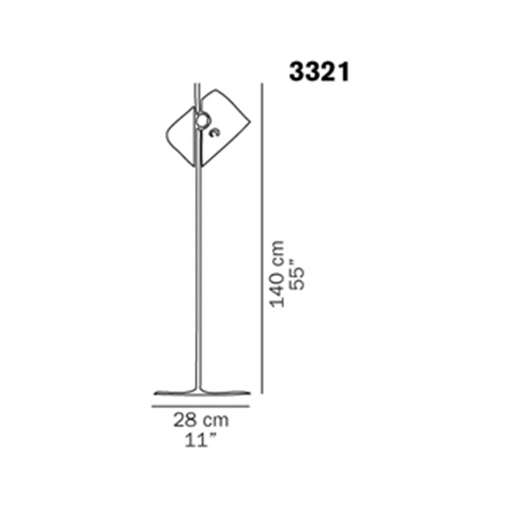 Oluce - Coupé vloerlamp - KOOT