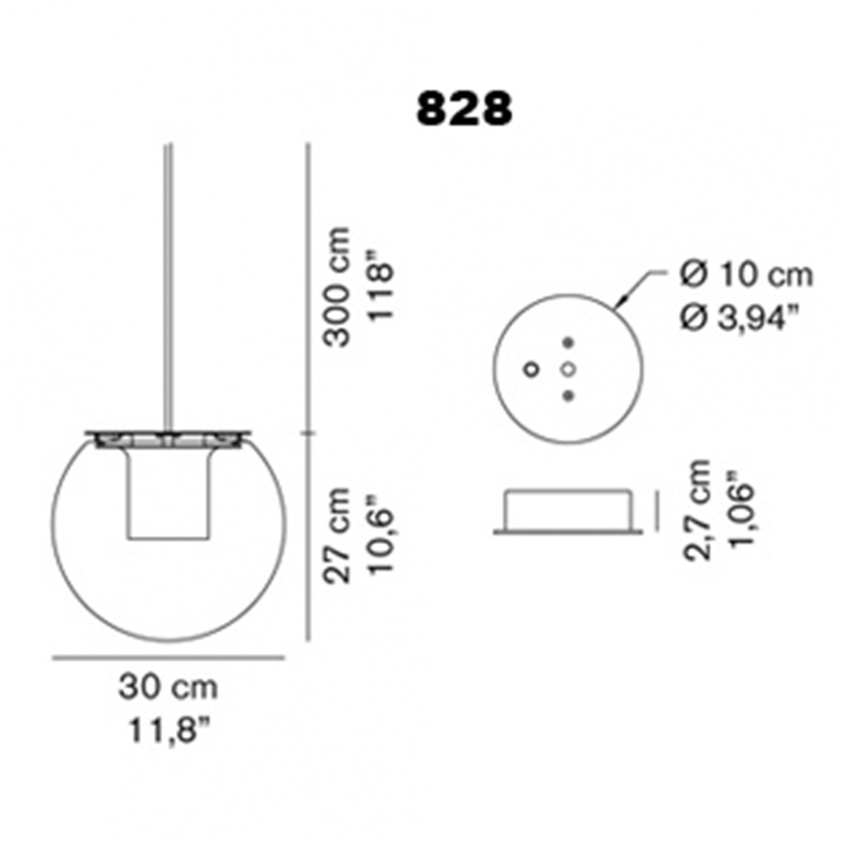 Oluce - The Globe 30 hanglamp - KOOT