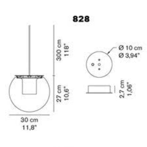 Oluce - The Globe 30 hanglamp - KOOT